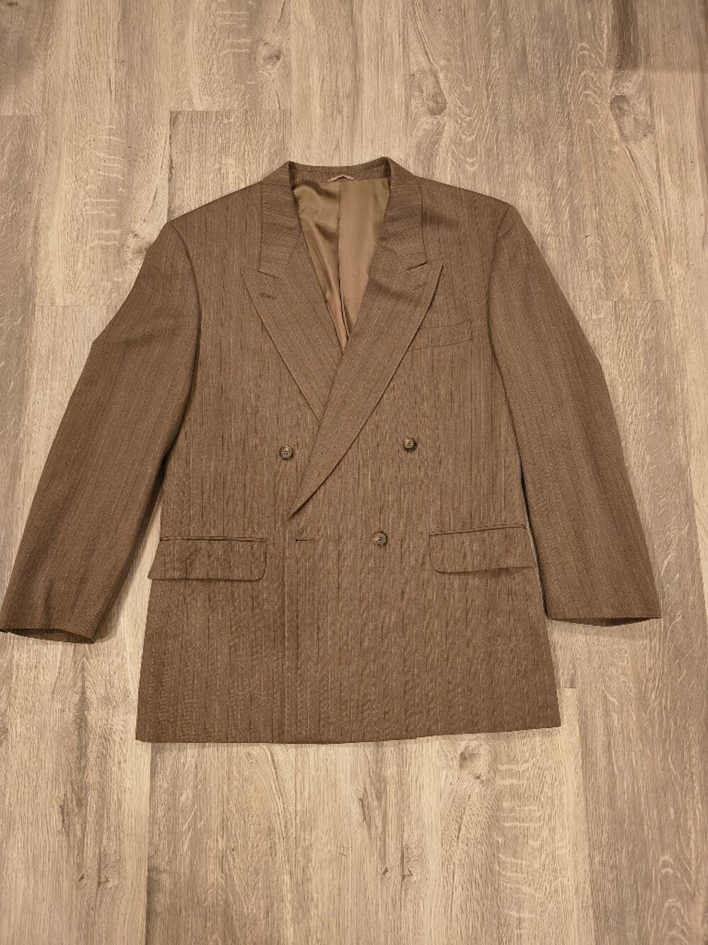 Holt Renfrew Double Breasted Blazer 100% Wool 90s